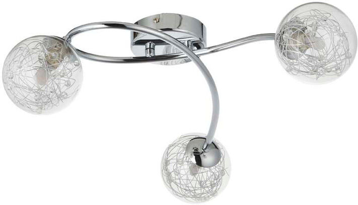 Pagazzi Lighting Glass Flush Mount 16" H x 53" W x 53" D