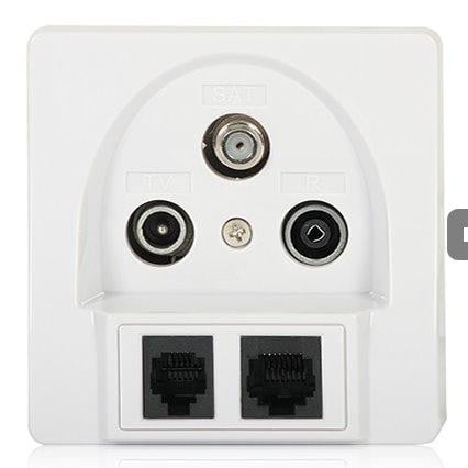 Signal aansluiting voor satellietontvanger type SIGNAL TV/R/SAT/RJ-45/RJ-11