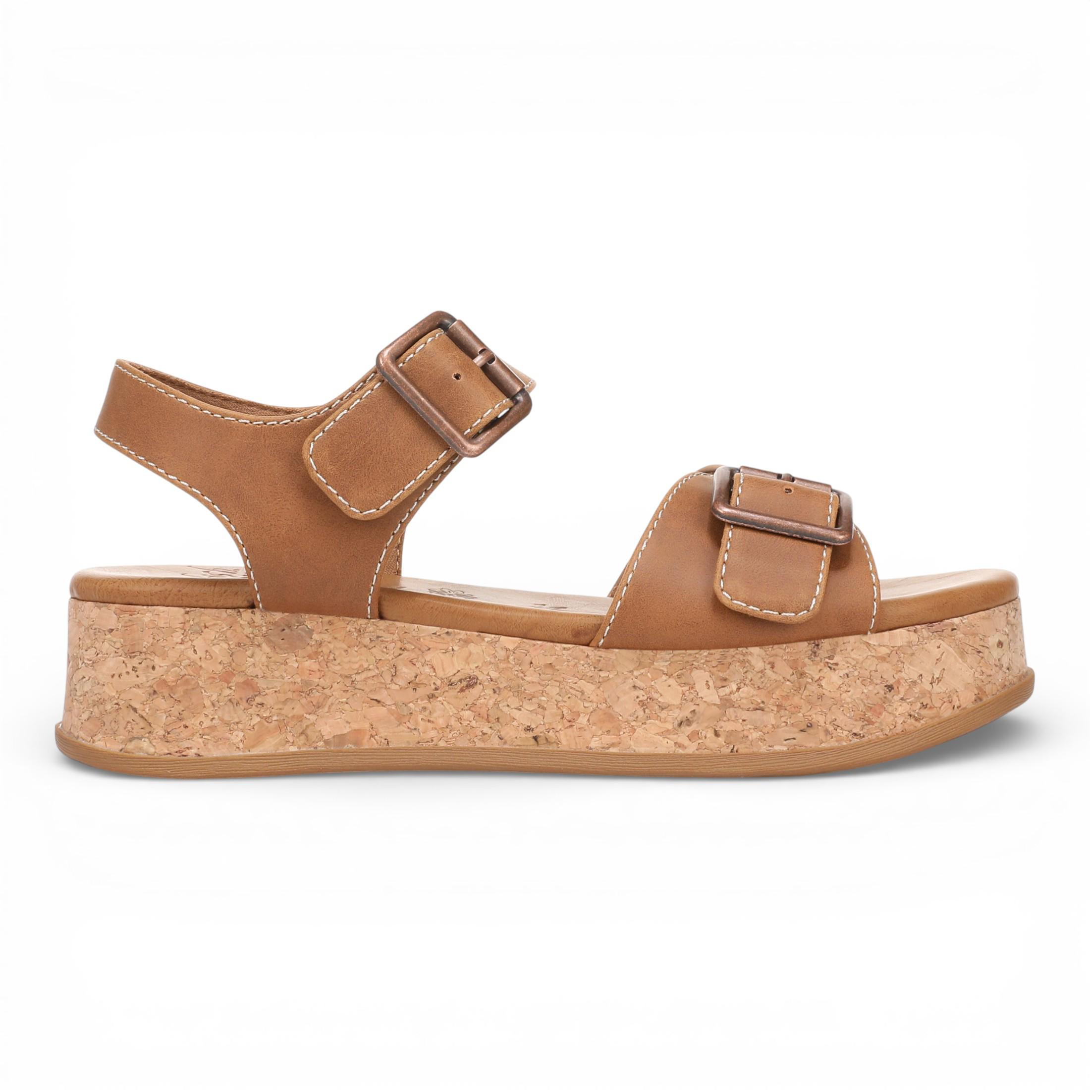 Blowfish Malibu Damen beige Kunstleder-Plattformsandalen – Magisch