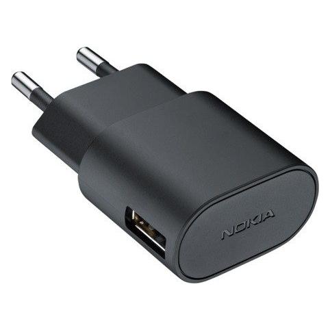 Nokia AC-60E Charger, microUSB Black (1 Port) (AC-60E Black)