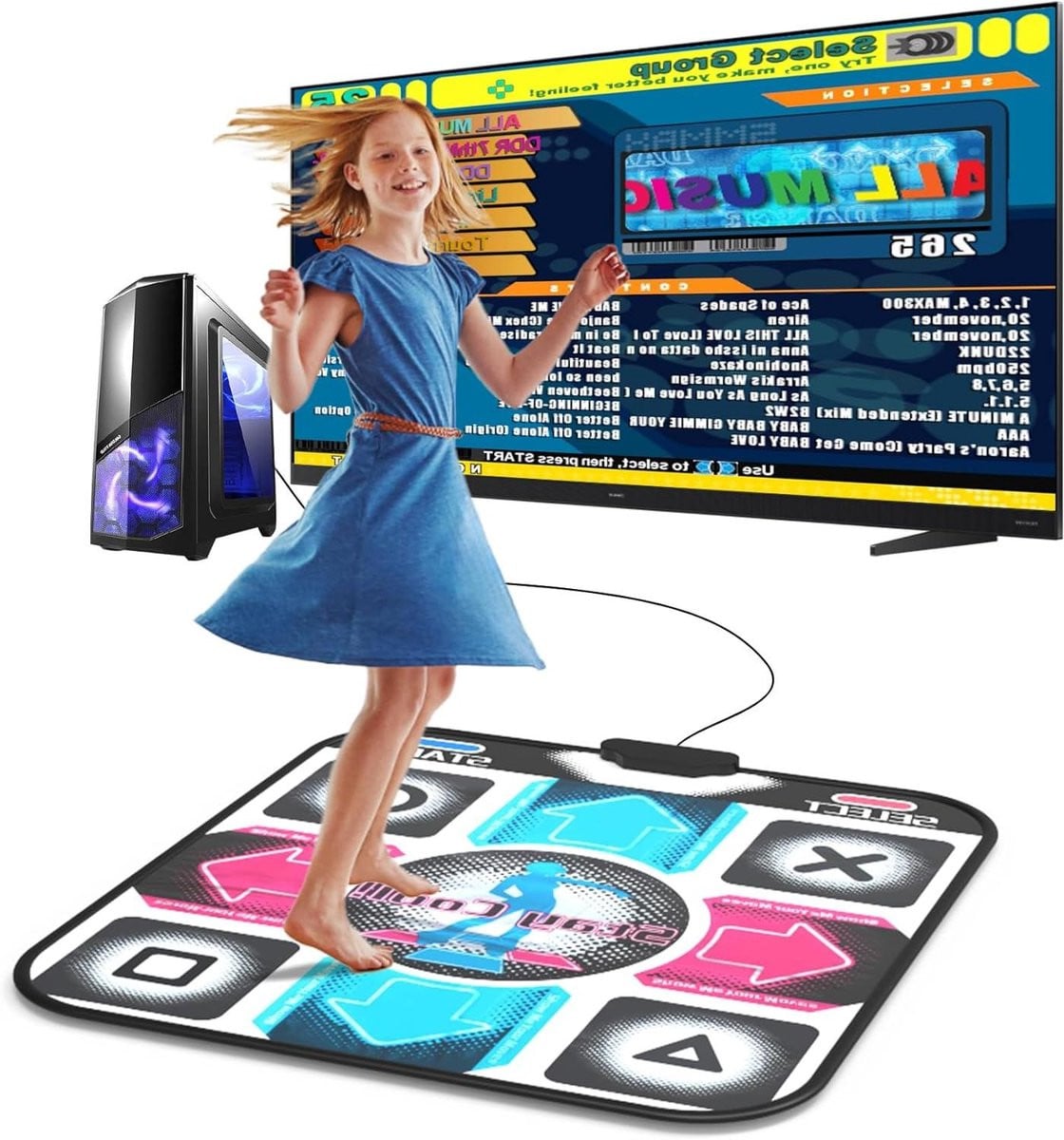 Dansmat voor PC met installatieprogramma Patroon A - 91 x 79 cm