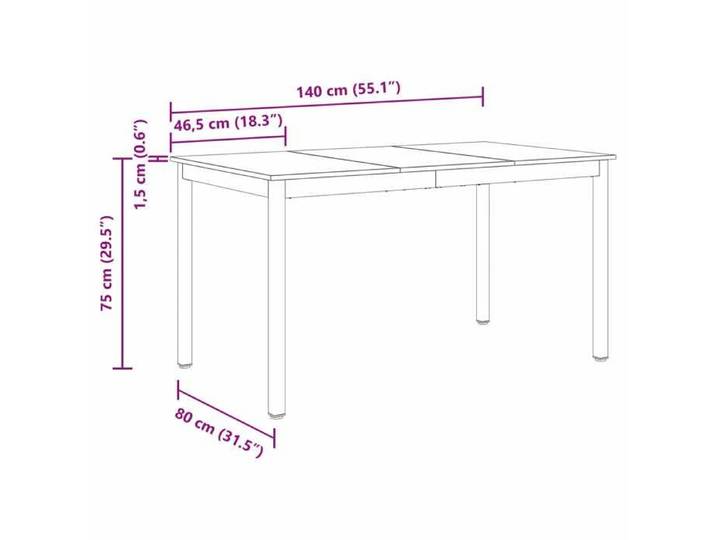 Remise 2026®Table cuisine 2/4 personnes Gris - Table de salle à manger - / Table de repas MÉTAL 420 6600889