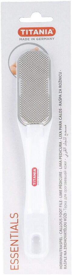 Hornhautraspel Edelstahl ergonomisch Titania 1stk