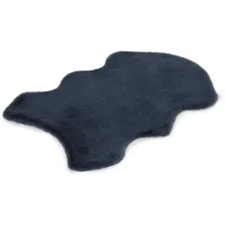 Tchibo - Deko-Kunstfell - blau