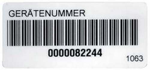 Fluke Barcode-Aufkleber 1063 (VE250)