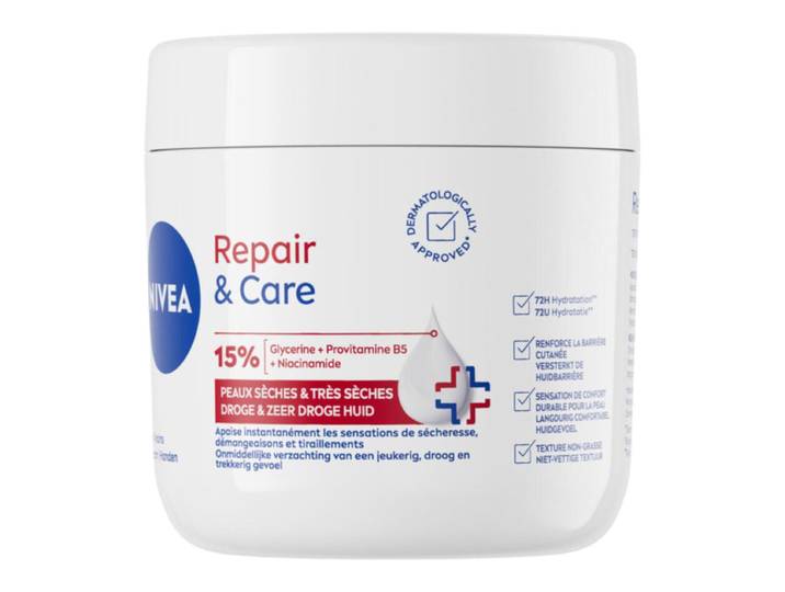 NIVEA Repair &amp; Care Crème Multi-Usages Peaux Sèches Pot 400 ml