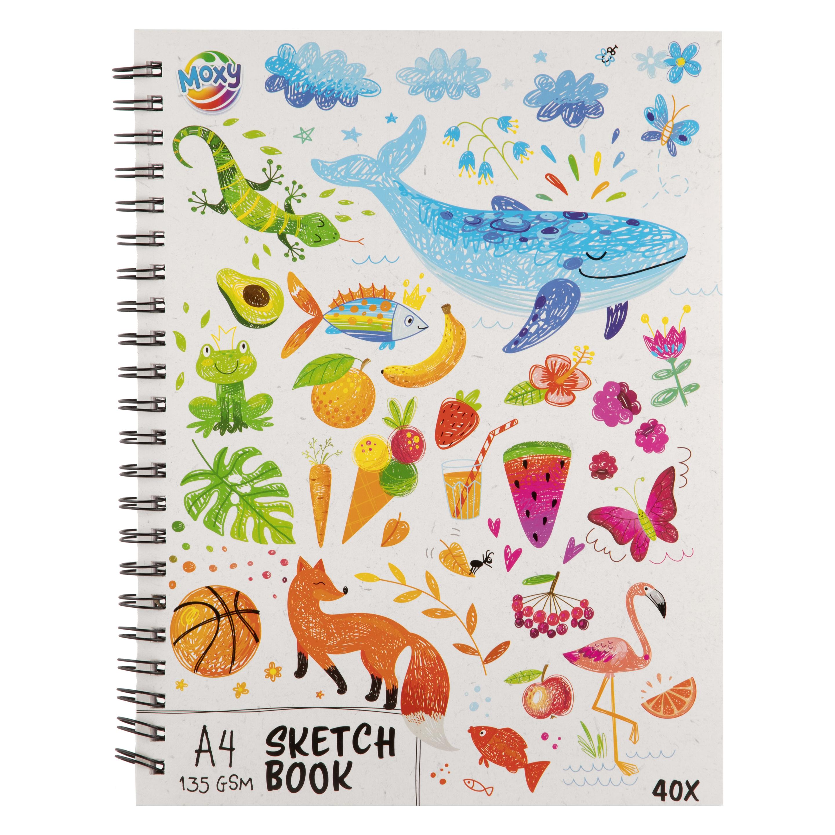 Grafix Skizzenbuch A4, 40 Blatt (A4, Blanko) (110011)