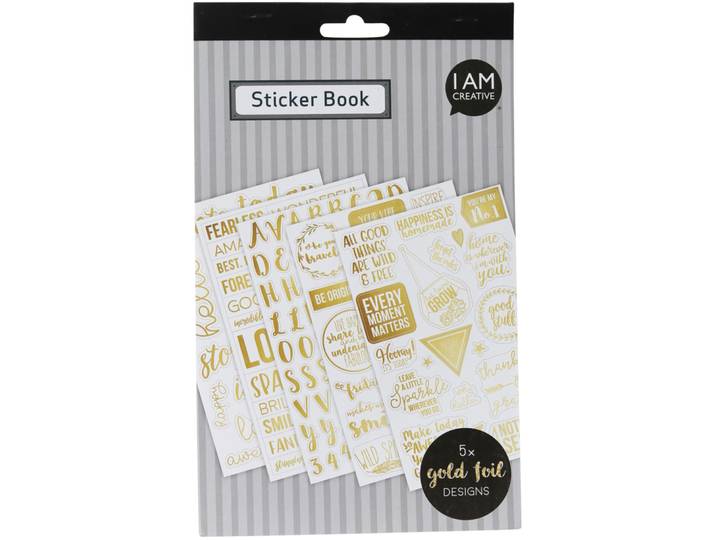 Sticker I am creative gold Papier - Sticker