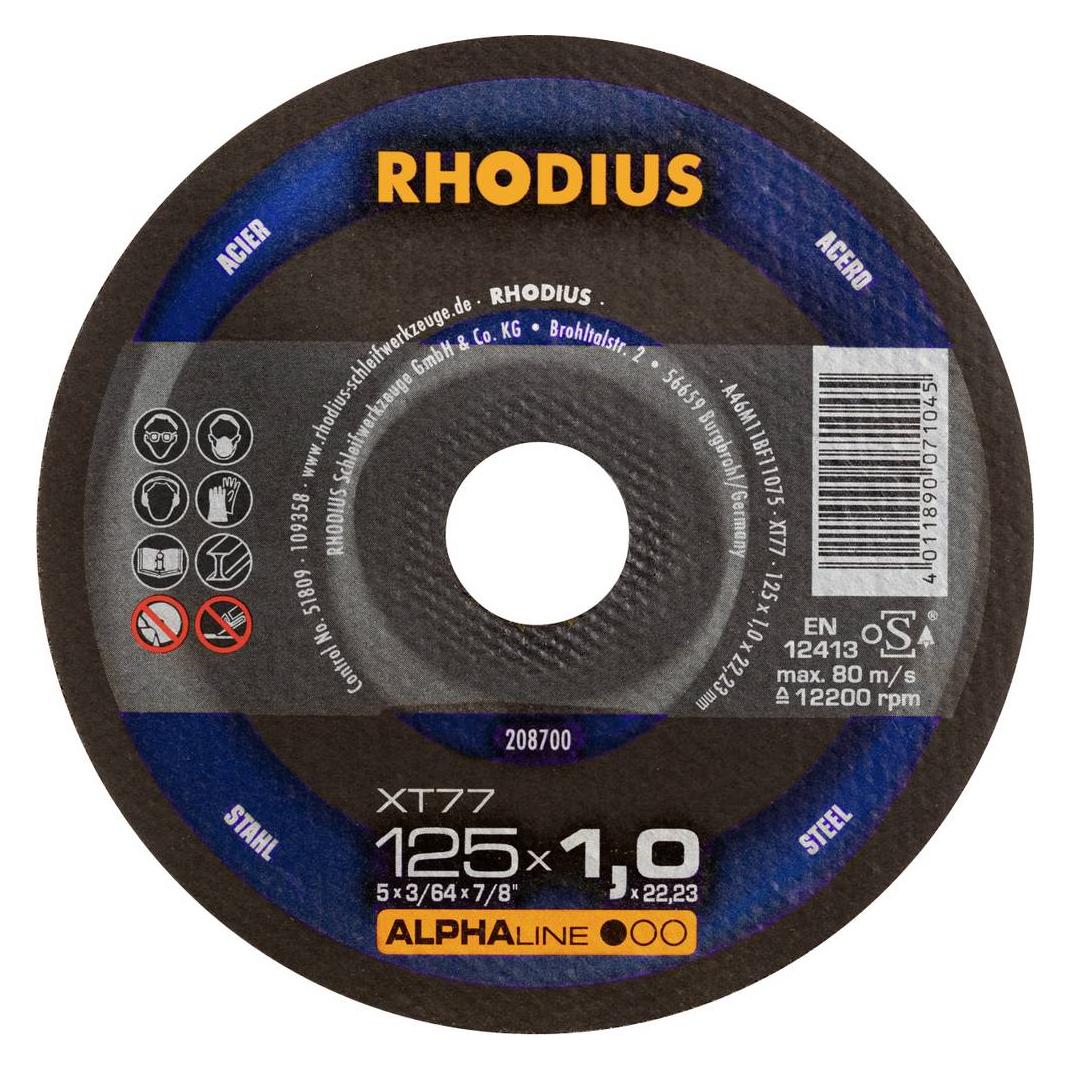 Rhodius Extradünne Trennscheibe XT77 125 x 1,0 x 22,23 mm (4011890071045)