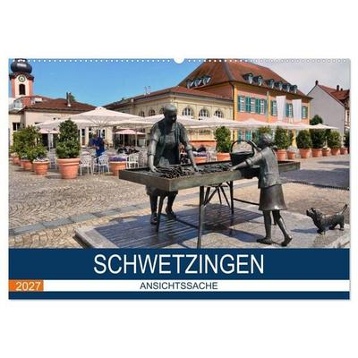 Schwetzingen - Ansichtssache (Wandkalender 2027 DIN A2 quer), CALVENDO Monatskalender