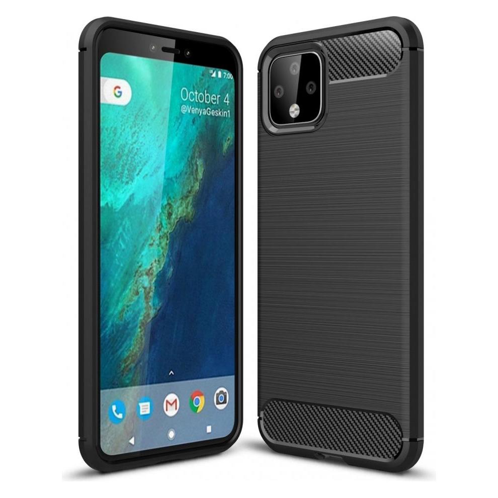 Screenguard Google Pixel 4 Hülle Carbon Brushed Soft TPU (Google Pixel 4) (00025543)