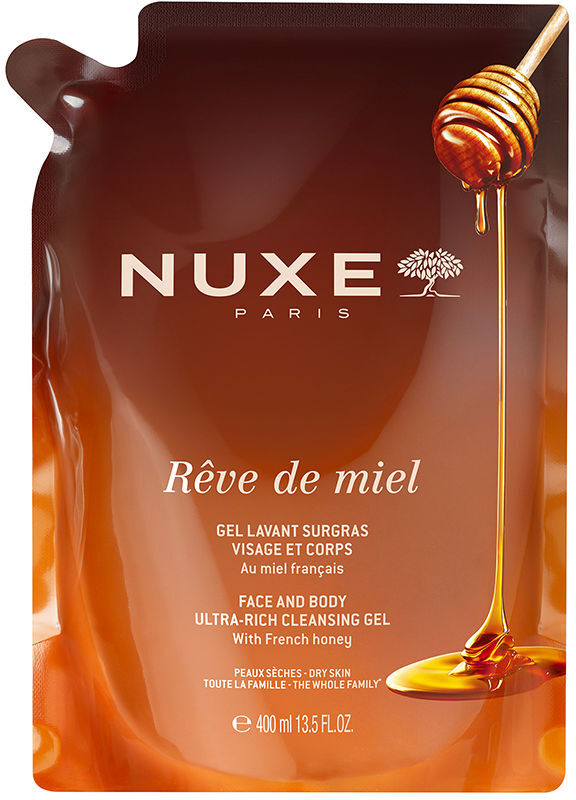 Nuxe Rêve De Miel recharge gel nettoyant dermatologique 400 ml