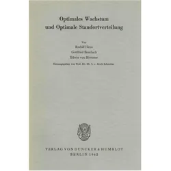 Optimales Wachstum und Optimale Standortverteilung., Fachbücher