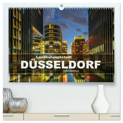 Landeshauptstadt Düsseldorf (hochwertiger Premium Wandkalender 2027 DIN A2 quer), Kunstdruck in Hochglanz