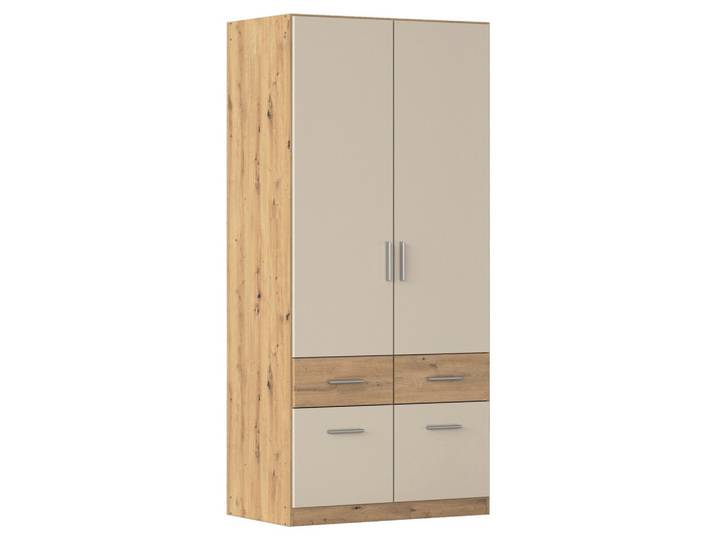 Drehtürenschrank Celle-Super Champagner/Eiche Artisan