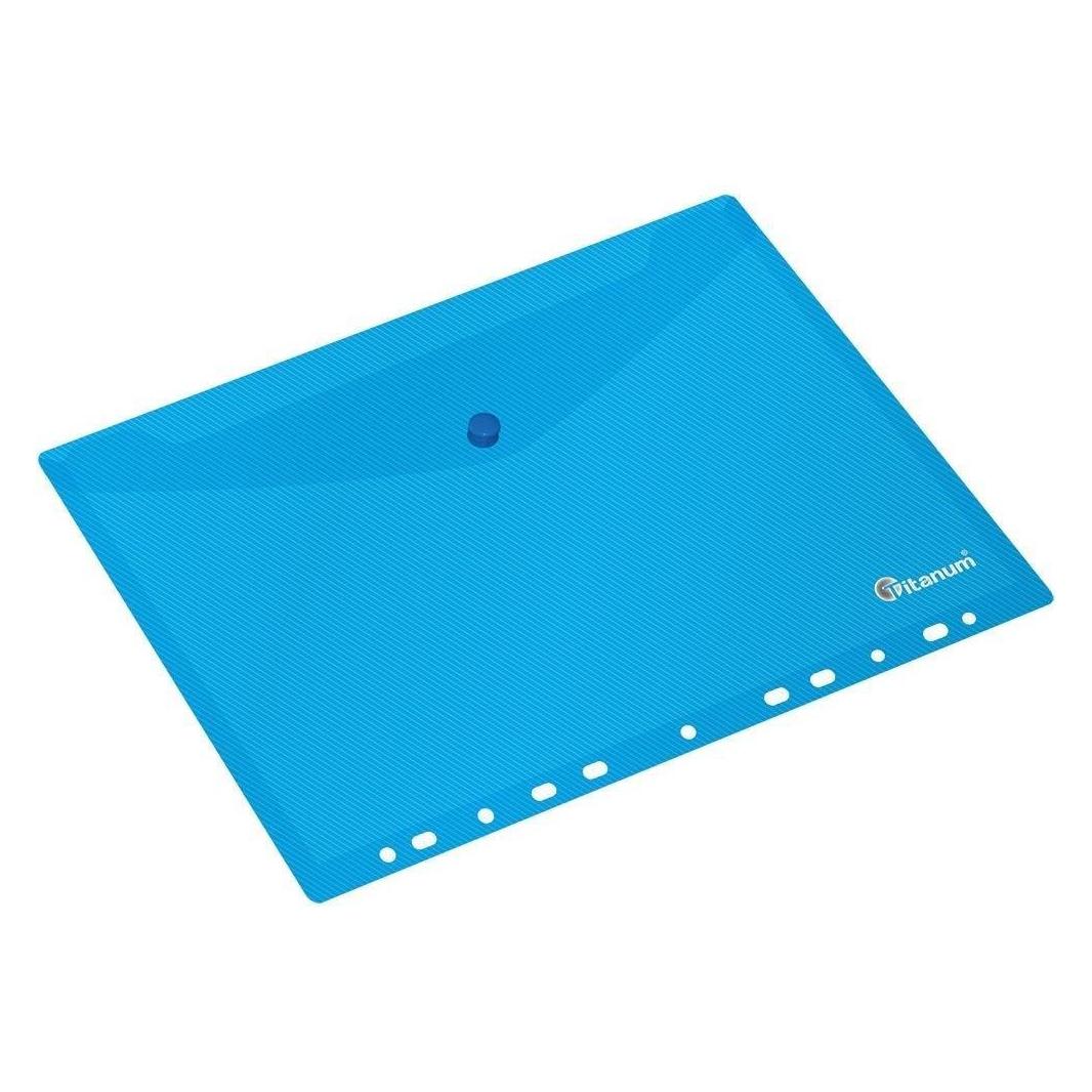 Titanum PP-Umschlagmappe A4 mit Europalochung, blau (A4) (47595074)