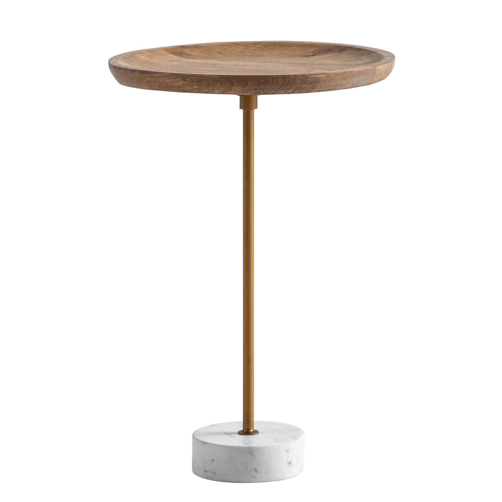 WOHNLING WL7.217 Beistelltisch Massivholz / Metall 40x40x55 cm
