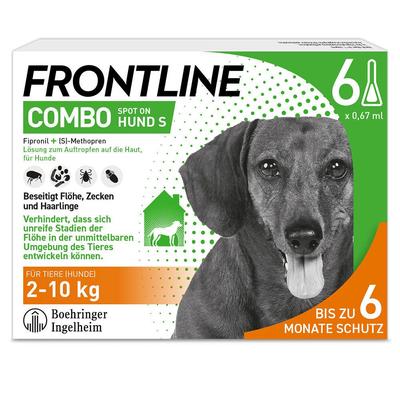 Frontline Combo Spot on Hund S Lsg.z.Auft.a.Haut 6 St Einzeldosispipetten