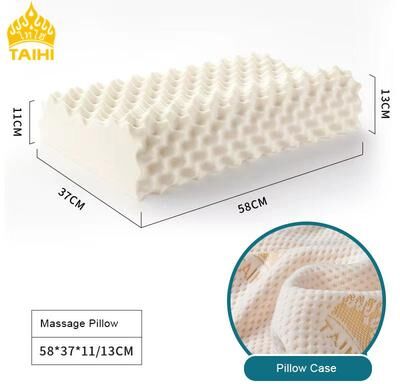 On Spot Shop TAIHI Thailand Latex Pillow For Neck Pain, Protect Vertebrae Health Care Orthopedic Pillow With Massage Design For Sleep massage Pillow