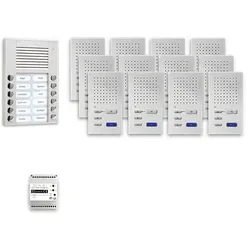 TCS Tür Control Audio Außenstation Pack 12 PES12 Tasten Aufputz PPAF12-EN/02