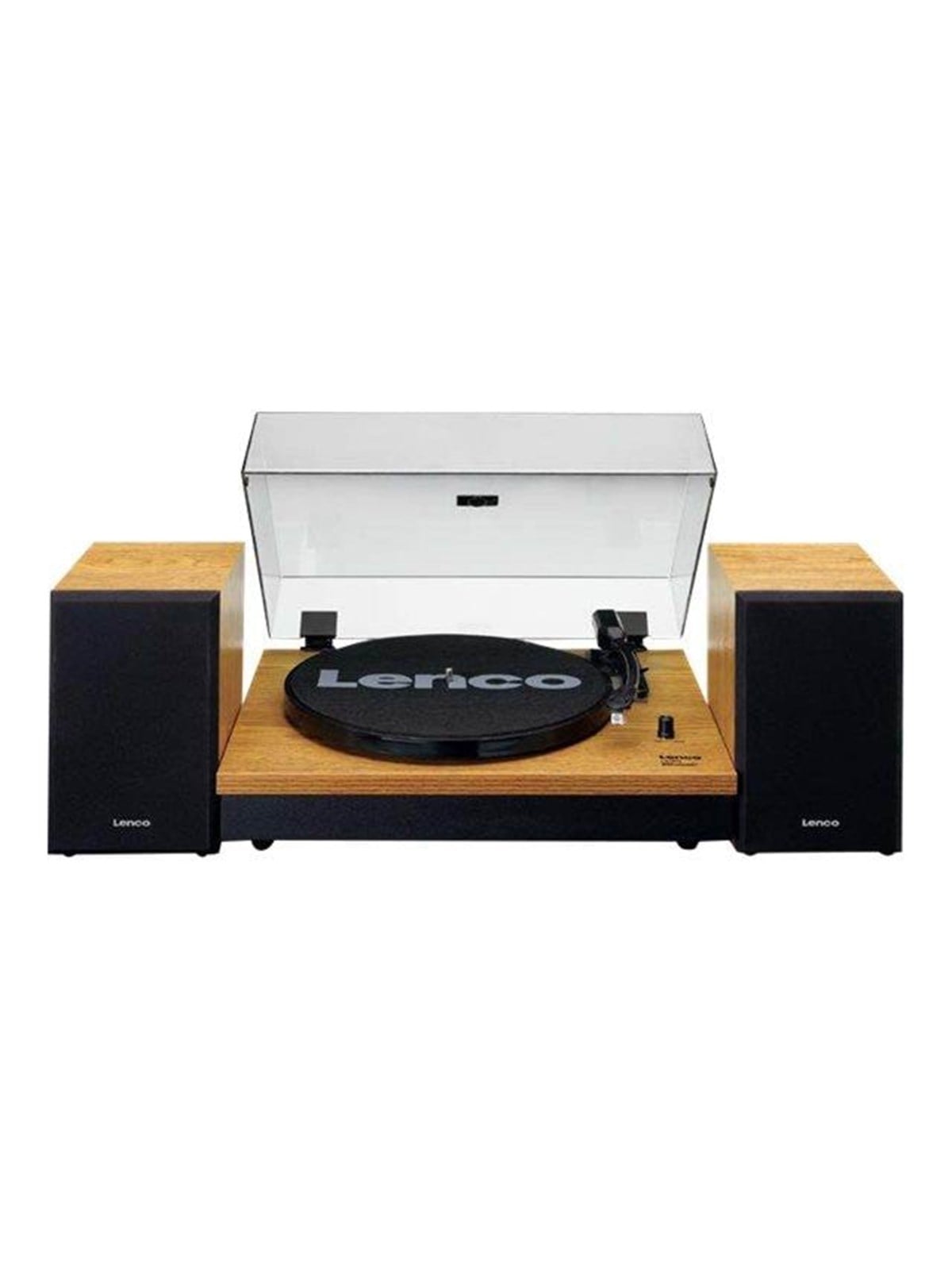 Lenco LS-300WD - Record Player with Bluetooth and two separate speakers - Wood - Plattenspieler Braun