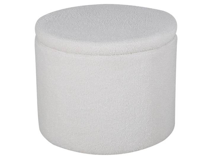 Livetastic Pouf, Weiß, Uni, Füllung: Schaumstoff, 51x43x51 cm, Sitzfläche gepolstert, Wohnzimmer, Hocker, Poufs