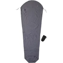 Cocoon MummyLiner Baumwolle Hüttenschlafsack (Wärmeleistung +2,9°C / max. Körpergröße 210cm / Gewicht 0,34kg) - STK - elephant grey