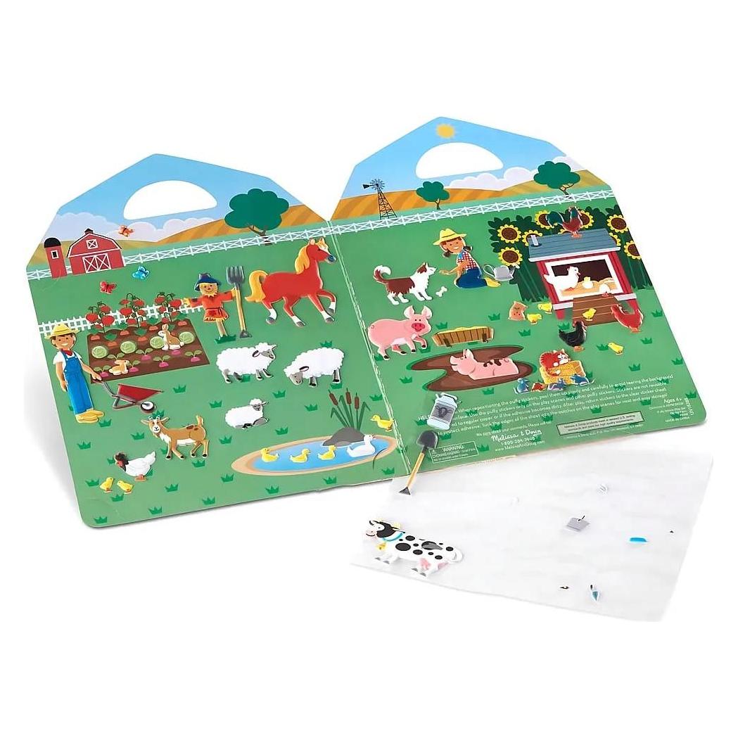 Melissa & Doug Reusable Puffy Stickers Playset Farm (52 Sticker) (6073493)