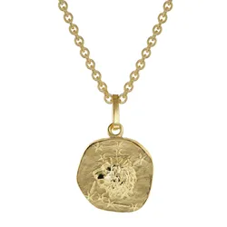trendor 75905-08 Sternzeichen für Kinder Löwe Gold 333 Anhänger + Halskette