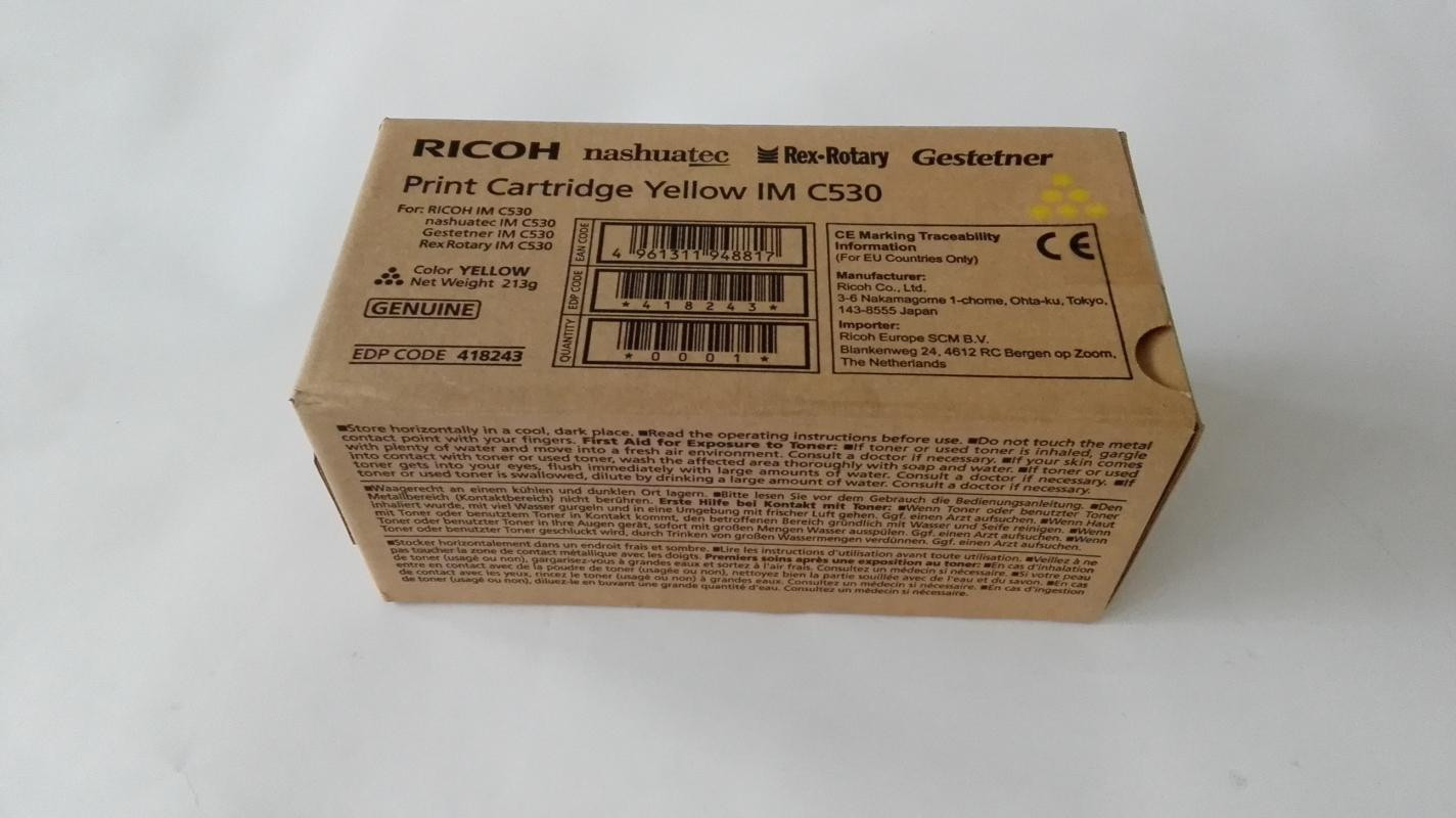 Ricoh tonercartridge geel voor 18.000 pagina's - 418243