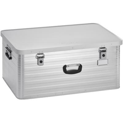 Aufbewahrungsbox ENDERS "Toronto XXL", silber (silberfarben), B:80 H:36,5 T:54, Aluminium, Aufbewahrungsboxen, Aufbewahrungsbox, Aluminium, BxTxH: 80x54x36,5 cm, 130 Liter