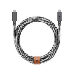 Native Union USB-C® Kabel USB 2.0 2.4 m BELT-PRO2-ZEB-NP