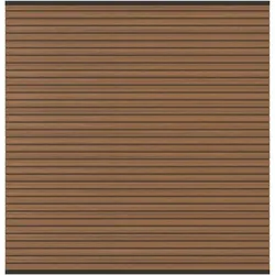 TraumGarten Sichtschutzzaun SYSTEM NEO PLATINUM Zaunset teak-braun