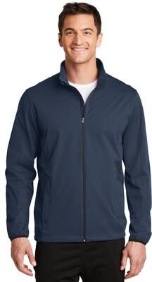 Port Authority J717 Active Soft Shell Jacket in Dress Blue Navy size Large   Polyester