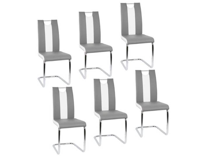 Ensemble de 6 chaises de salle à manger SUPFINE - Jambes en métal - Capacité de charge 120 kg