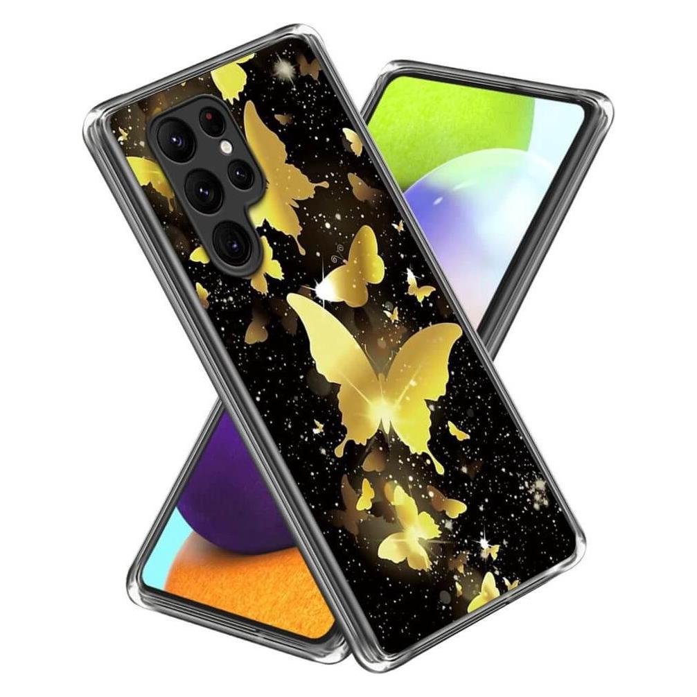 Cover-Discount Cover Handyhülle IMD Schmetterling gold (Samsung Galaxy S24 Ultra) (660171640E)
