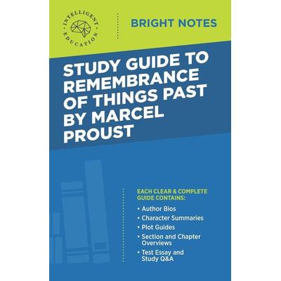 Study Guide to Remembrance of Things Past by Marcel Proust, Taschenbuch von , Dexterity, 978-1-64542-324-9