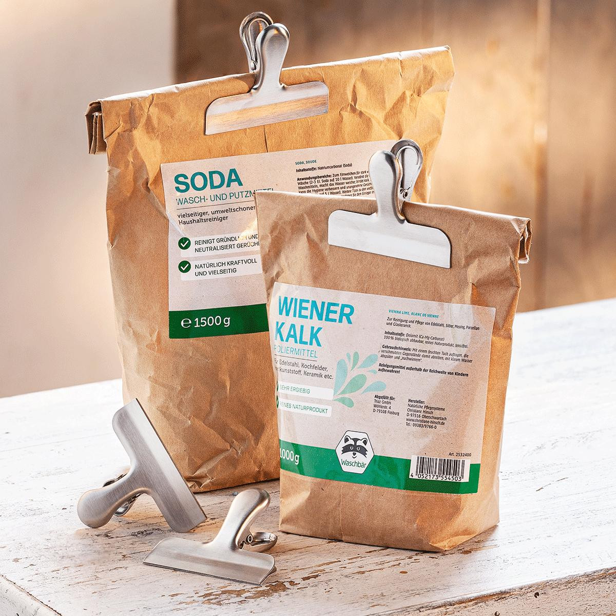 Wenko Maximex roestvrijstalen sluitclips, set van 4