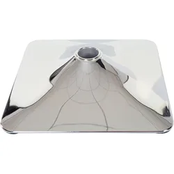 Fußplatte Fuß Fußteller für Barhocker Drehstuhl Barstuhl Loungesessel, rechteckig chrom Ø 37,5cm