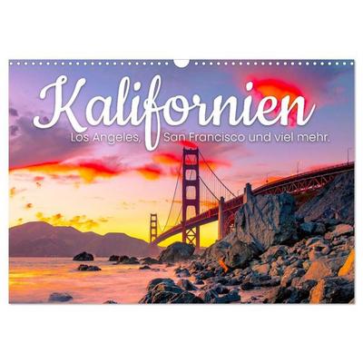 Kalifornien - Los Angeles, San Francisco und viel mehr. (Wandkalender 2027 DIN A3 quer), CALVENDO Monatskalender