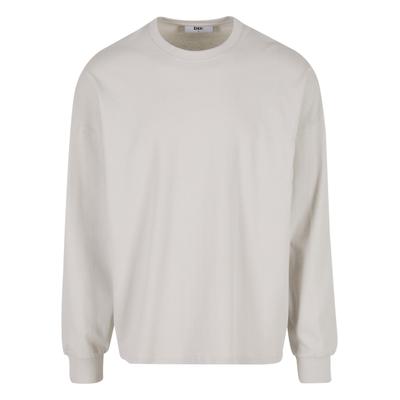 Longsleeve DEF "DEF DEF BERRY Longsleeves", Herren, Gr. L, weiß (antarctica), 65% Baumwolle, 35% Polyester, unifarben, normal, Rundhals, Shirts