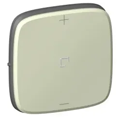 Legrand 752091A VALENA ALLURE Abdeckung für 3-Leiter-Dimmer (mit N-Leiter), Farbe: Mandelweiß