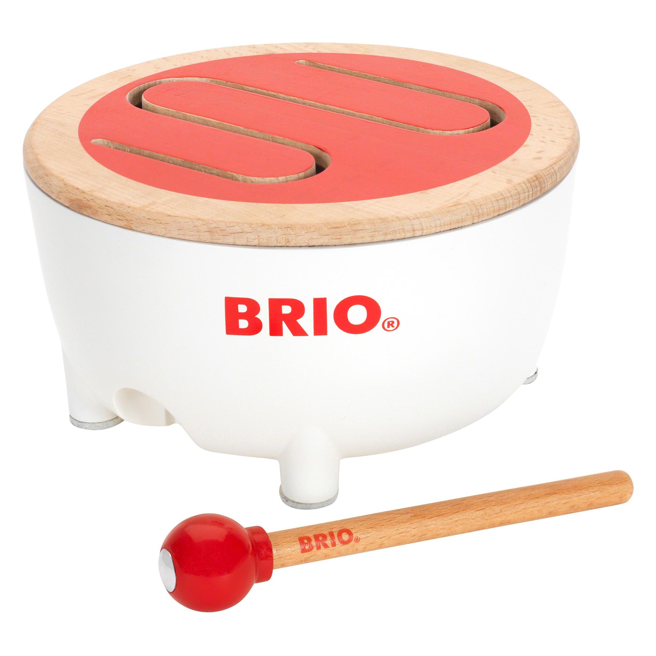 Brio Holz Musikinstrument Trommel (Deutsch, Englisch, Französisch, Italienisch) (63018100)