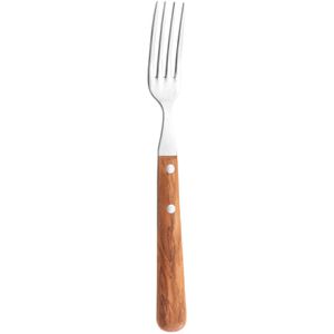 Schwertkrone Menügabel Olive MO80101, 20 cm, Edelstahl 18/10, mit Olivenholzgriff, 1 Stück