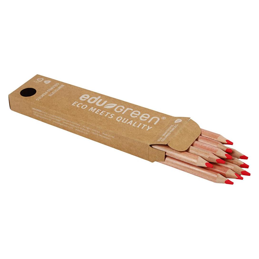 EDU3 Edugreen Jumbo Coloured Pencils (10x) (4260376467852)