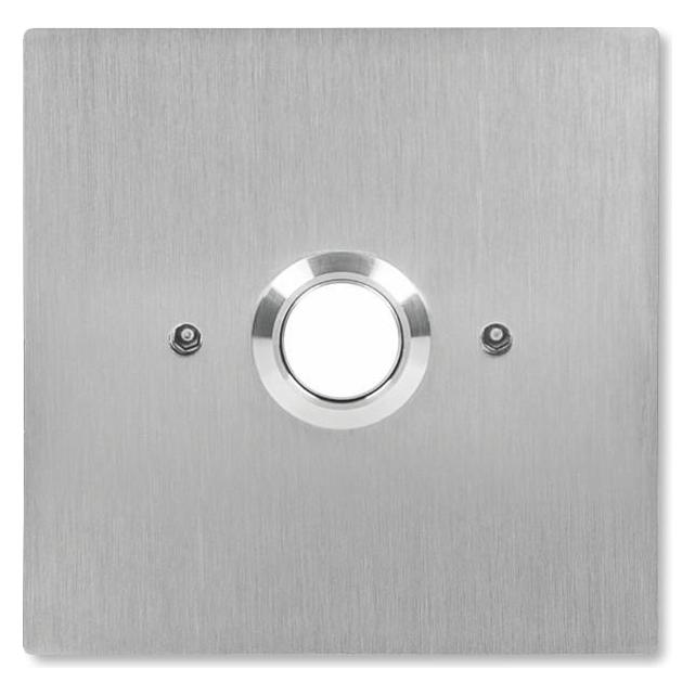 ACO INS-OB-60 NO Taste für Ausgang beleuchtet Unterputz Edelstahl für O60 Schaltkasten (15119)