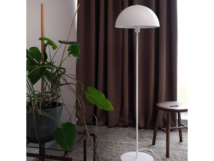 Stockholm Lampadaire Matt White - Dyberg Larsen - Salon / séjour - Design - Métal - Avec abat-jour