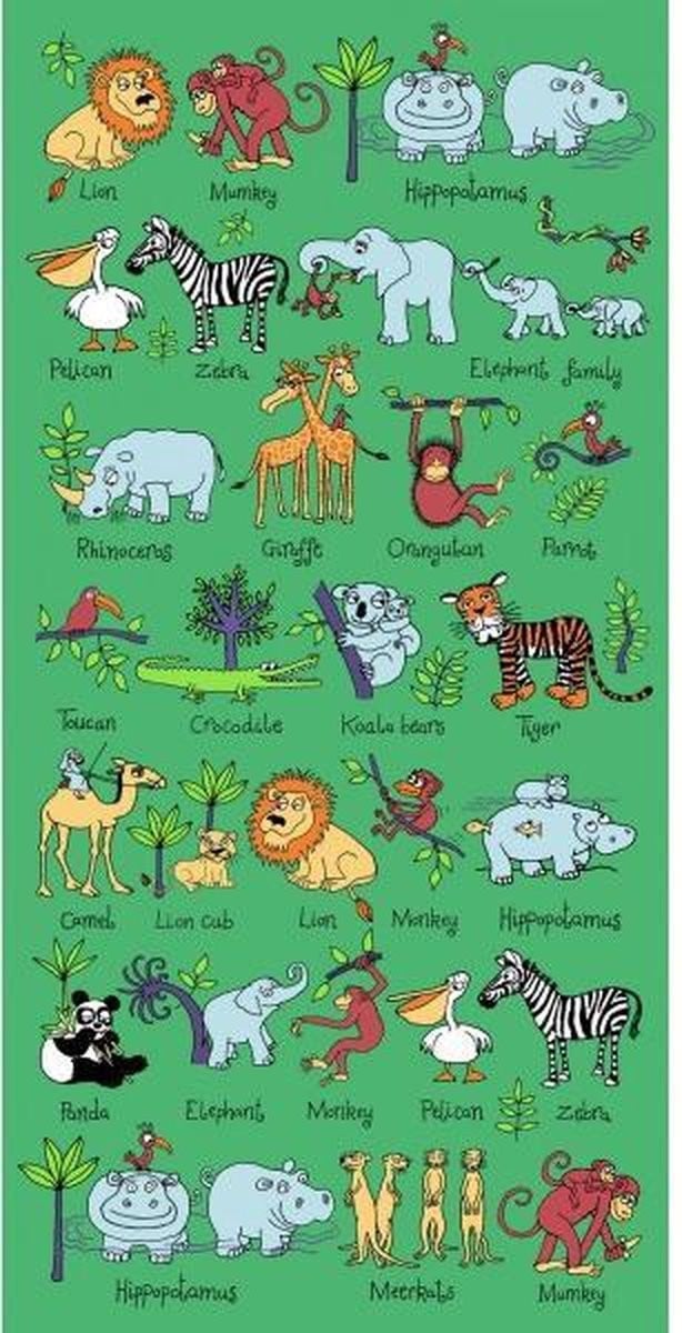 Tyrrell Katz Kinderhanddoek en Strandlaken met Jungle Dieren Print