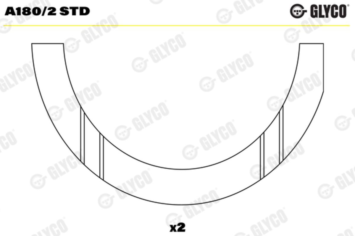 Glyco Disco distanziale, albero motore A180/2 STD