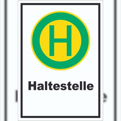 HB-Druck Aufkleber Haltestelle A2 (420x594mm)